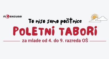 Poletni tabori No Excuse 2026